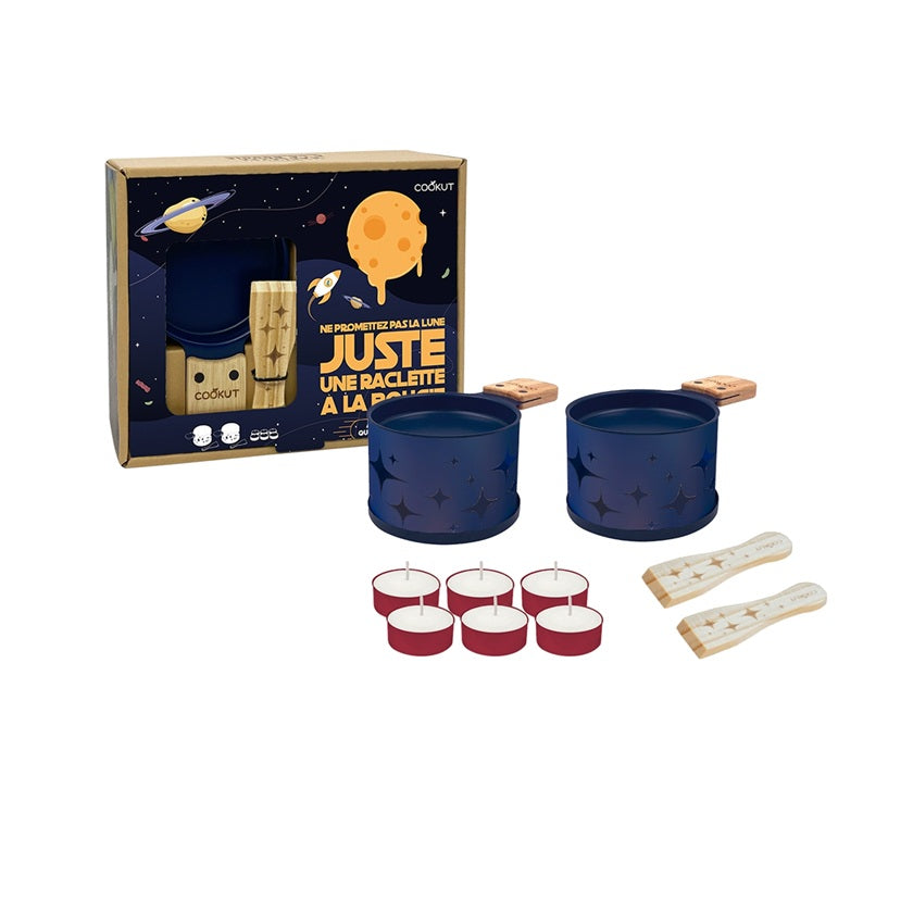 Raclette à la bougie - Coffret Étoiles - Bleu