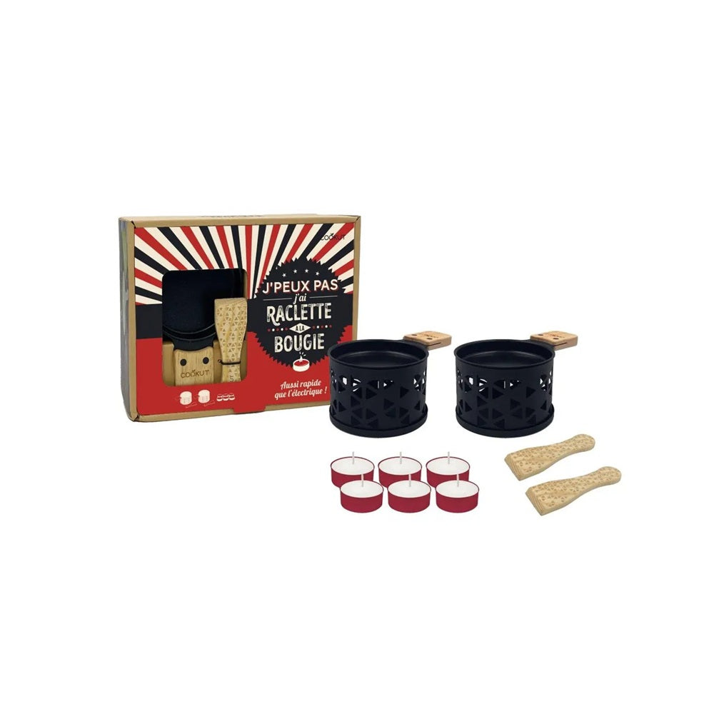 Raclette à la bougie - Coffret Origami - Noir