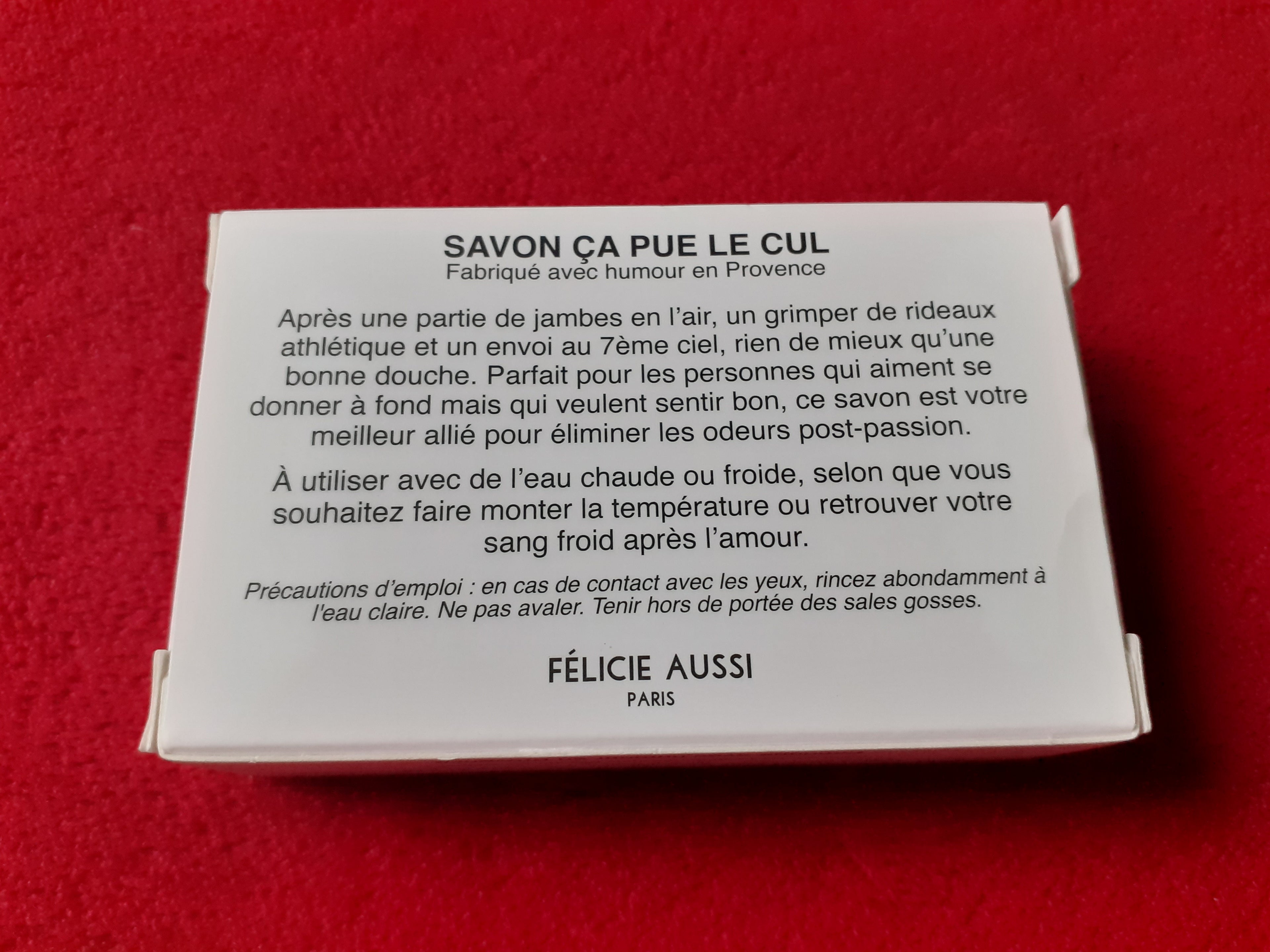 Félicie Aussi - SAVON 125 gr - ÇA PUE LE CUL