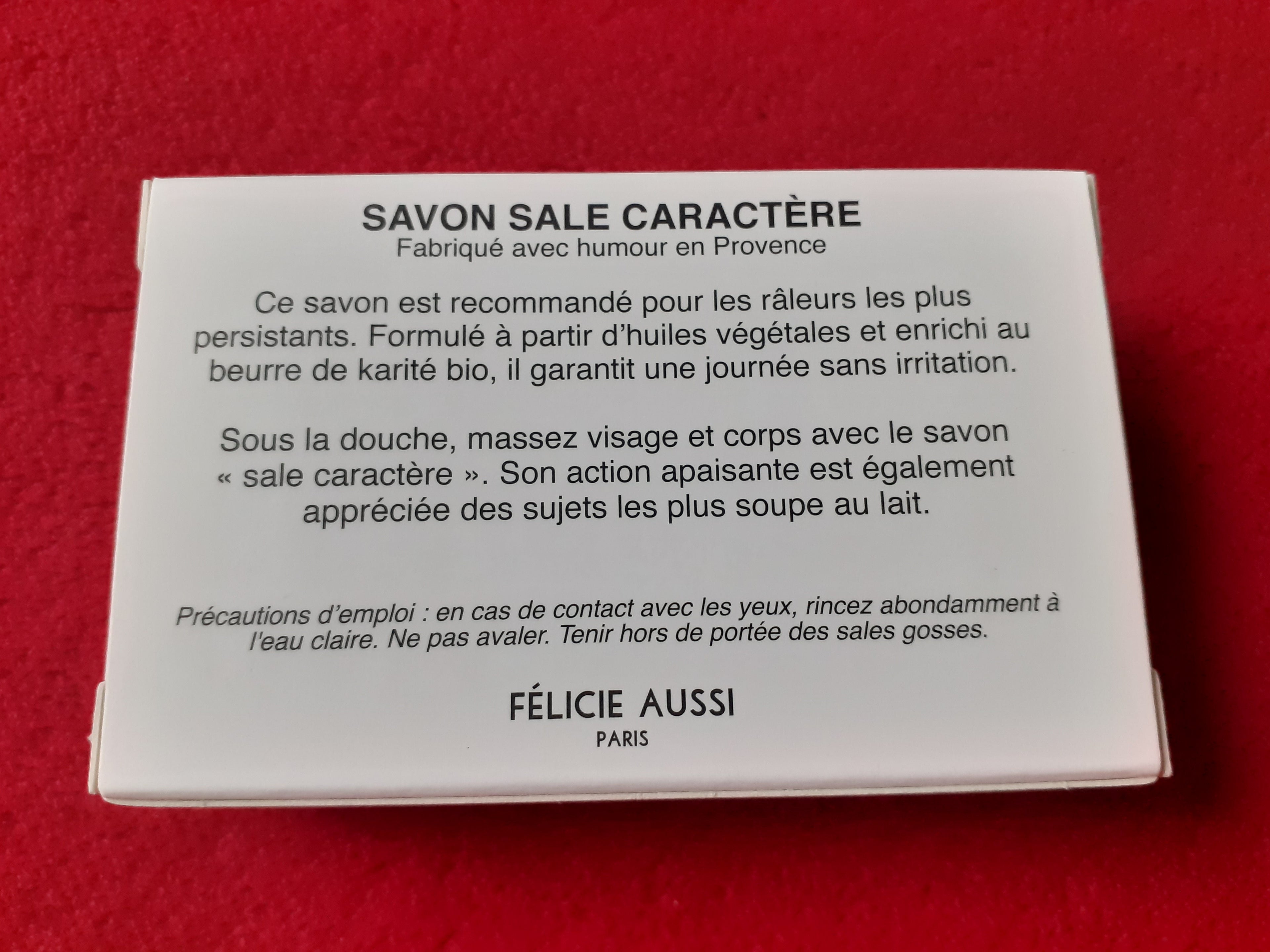 Félicie Aussi - SAVON 125 gr - SALE CARACTÈRE