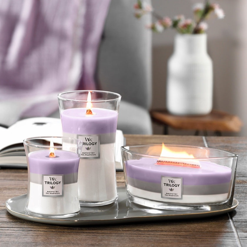 Woodwick Large Trilogy Amethyst Sky 609g