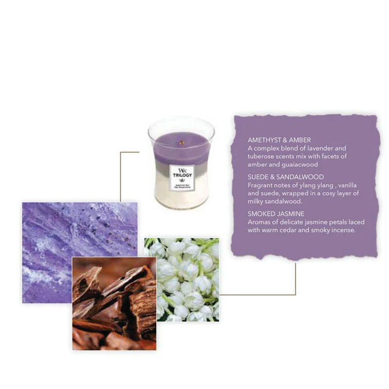 Woodwick Large Trilogy Amethyst Sky 609g