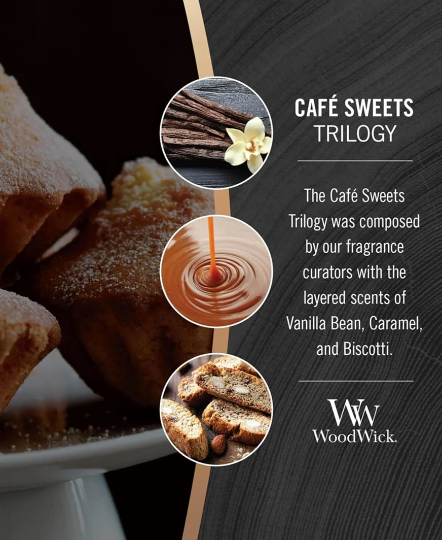 Woodwick Large Trilogy Café Sweets 609g