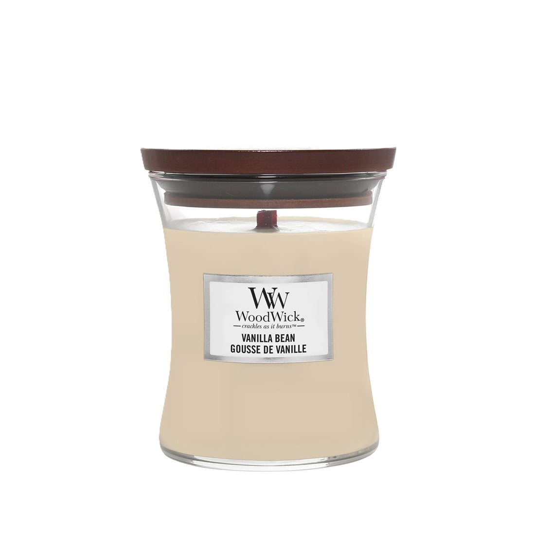 Woodwick Medium Vanilla Bean (Vanilla Bean) 275g