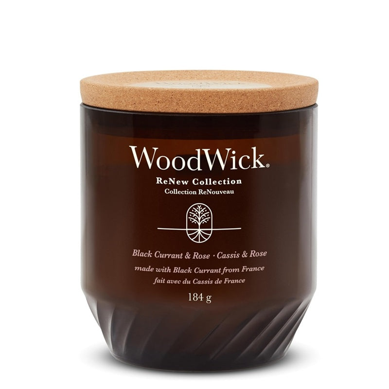 Woodwick Renew Medium Black Currant & Rose 184gr