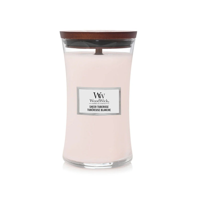 Woodwick Large Sheer Tuberose (White Tuberose) 609g