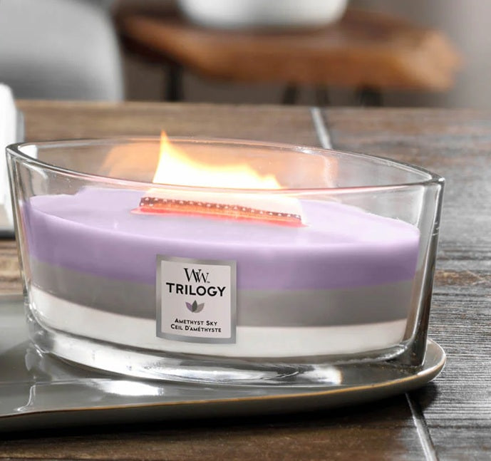 Woodwick Ellipse Trilogy Amethyst Sky 453g