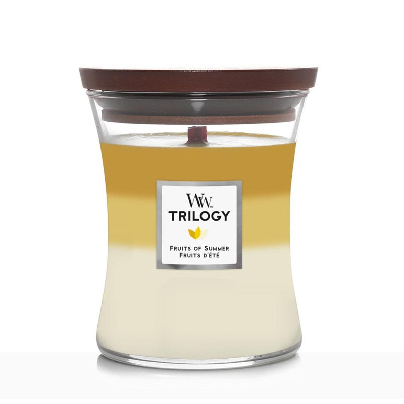 Woodwick Medium Trilogy Fruits of Summer (Fruits d'été) 275gr