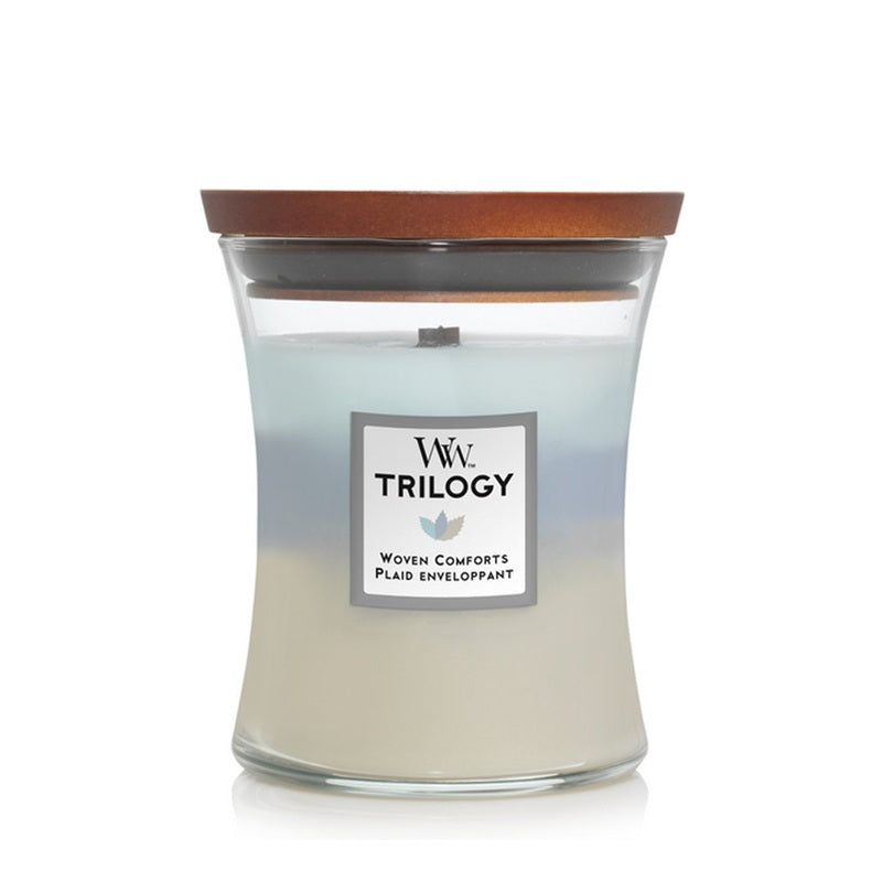 Woodwick Medium Trilogy Woven Comfort 275gr