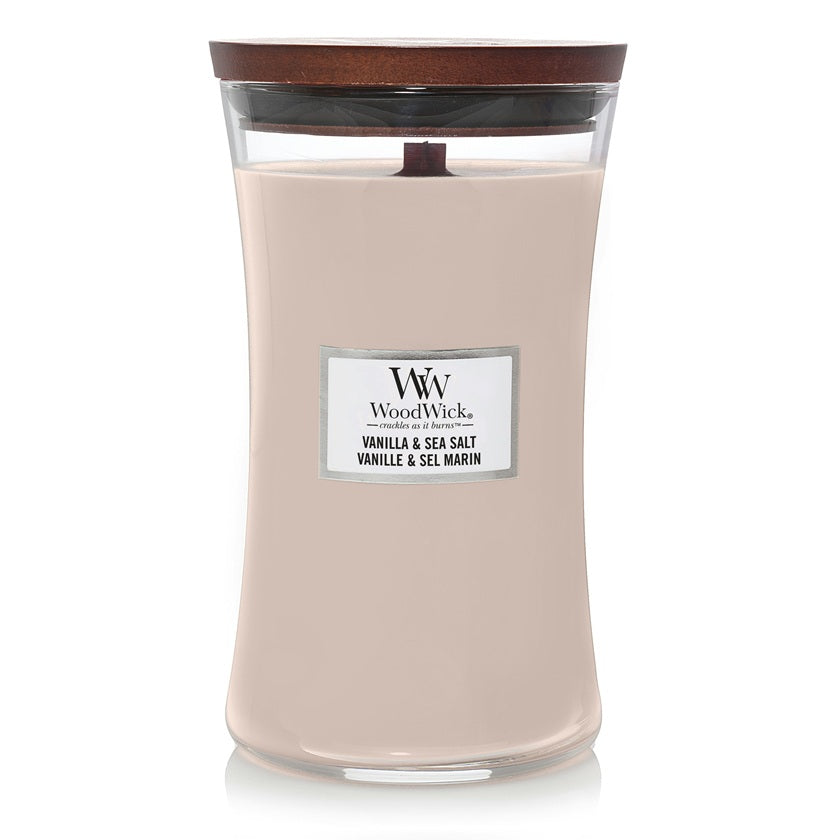 Woodwick Large Vanilla & Sea Salt (Vanilla & Sea Salt) 609gr