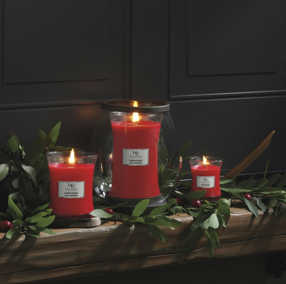 Woodwick Large Crimson Berries (Baies Pourpres) 609gr
