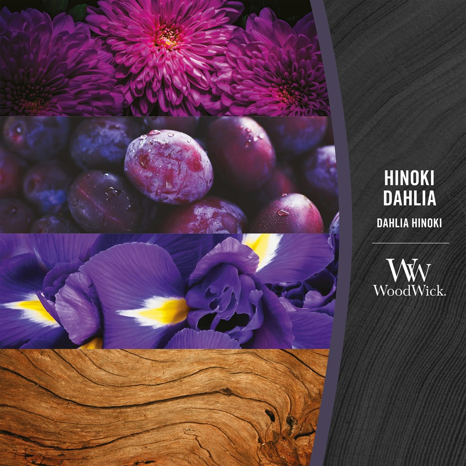 Woodwick Medium Hinoki Dahlia 275g