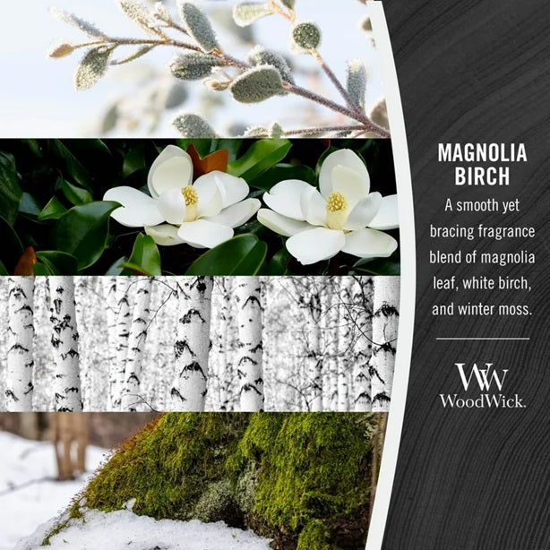 Woodwick Ellipse Magnolia Birch (Birch & Magnolia) 453g