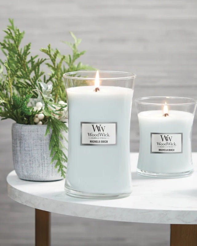 Woodwick Large Magnolia Birch (Birch & Magnolia) 609gr