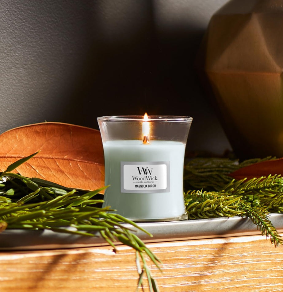 Woodwick Mini Magnolia Birch 85g