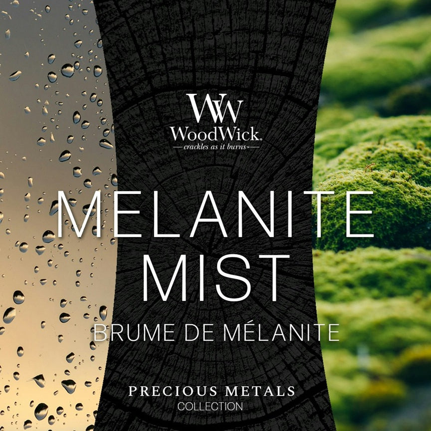 Woodwick Precious Metal - Medium Melanite Mist (Brume de Mélanite) 275gr
