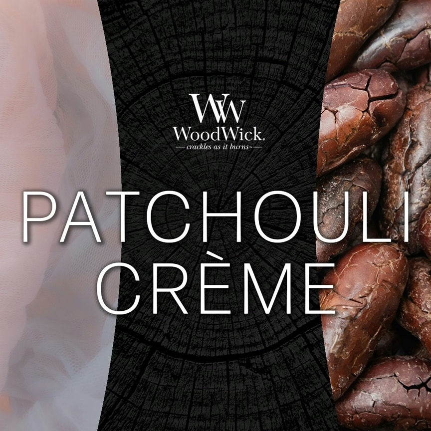 Woodwick Medium Patchouli Crème 275g