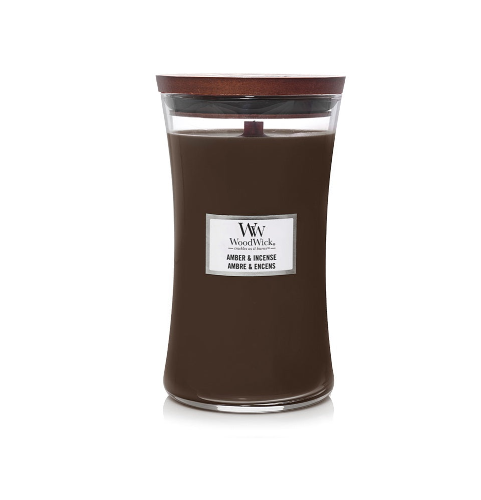 Woodwick Large Amber & Incense (Ambre & Encens) 609g