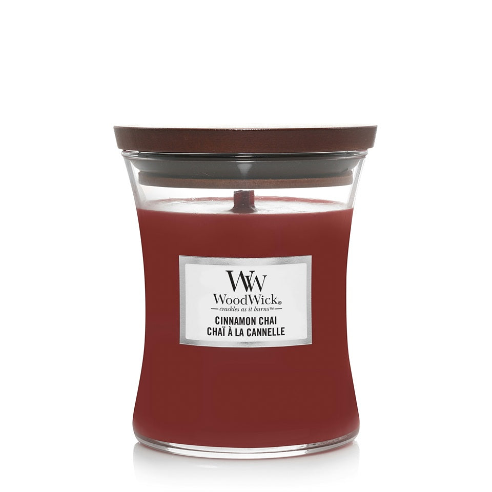 Woodwick Medium Cinnamon Chai (Cinnamon Chai) 275g