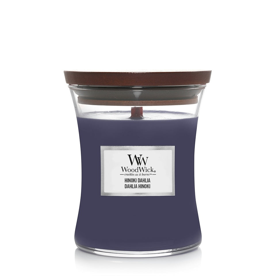 Woodwick Medium Hinoki Dahlia 275g