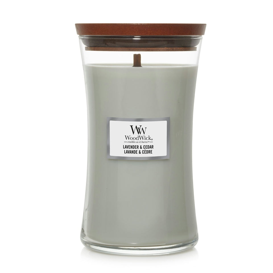 Woodwick Large Lavender & Cedar 609gr