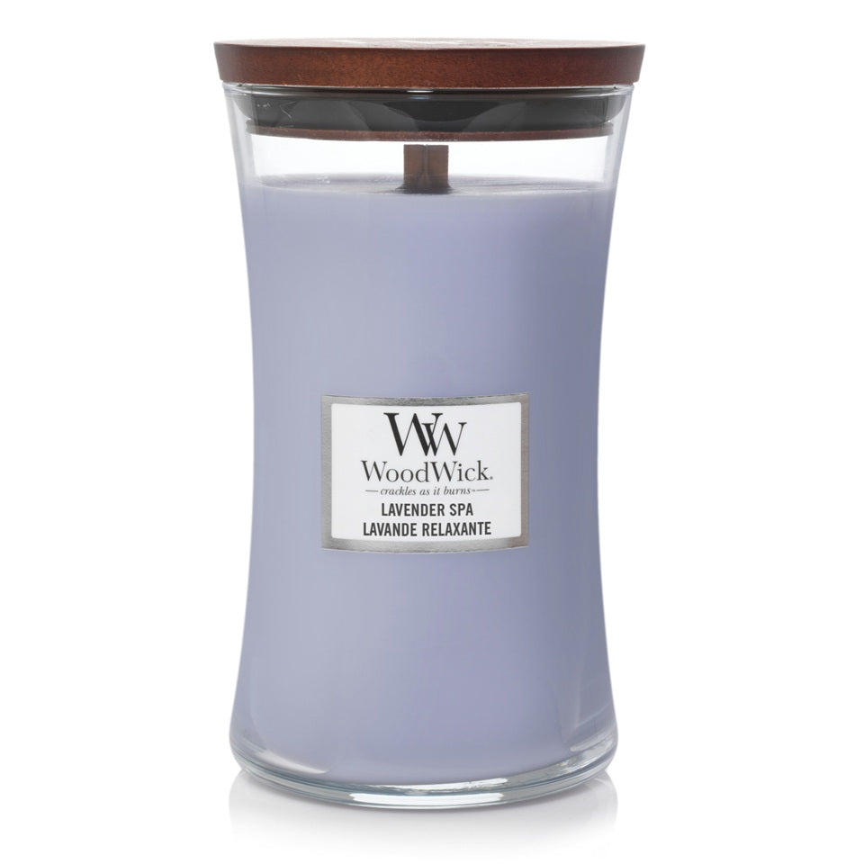 Woodwick Large Lavender Spa (Relaxing Lavender) 609gr