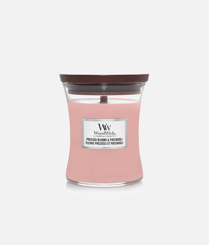 Woodwick Medium Pressed Blooms & Patchouli 275g