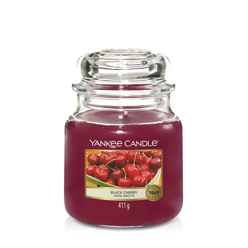 Yankee Candle Black Cherry 411g - Medium Jar