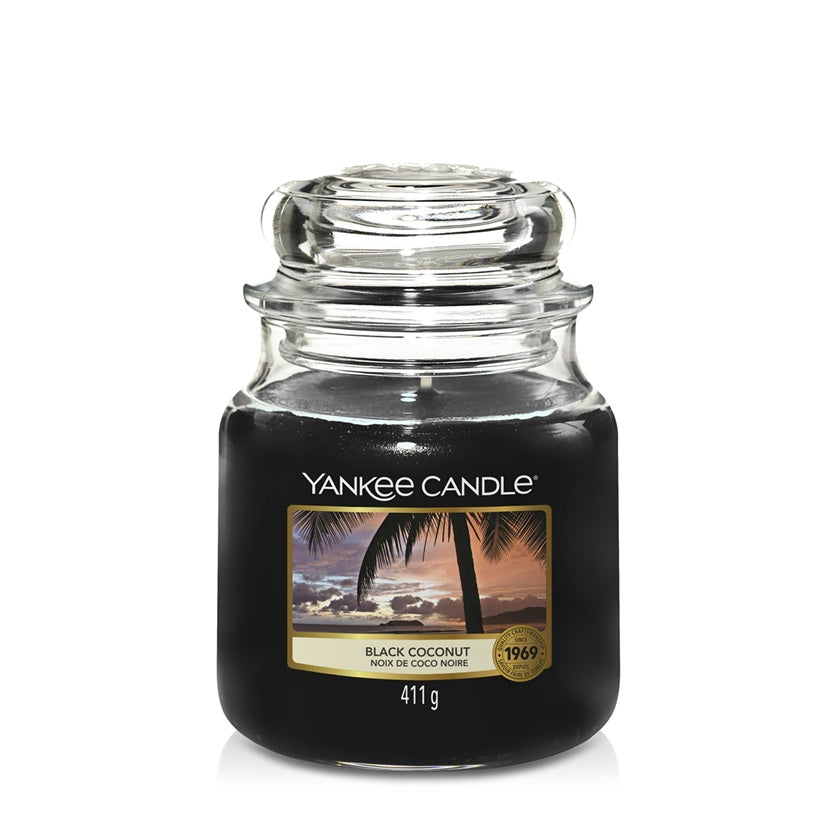 Yankee Candle Black Coconut 411g - Medium Jar