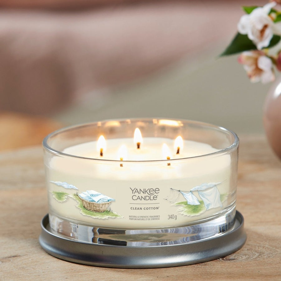 Yankee Candle Clean Cotton 340g - 5-Wick Tumbler