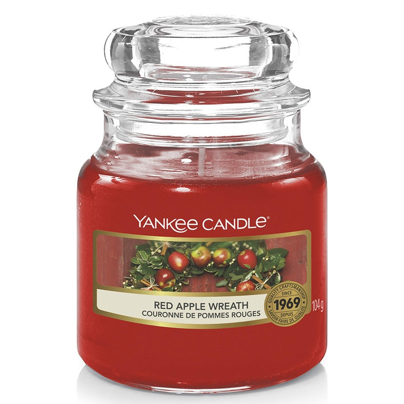 Yankee Candle Red Apple Wreath 104gr - Small Jar